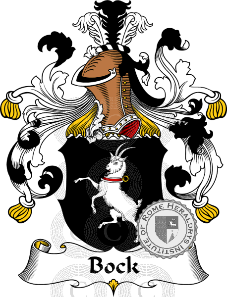 Coat of arms of family Bock   ref: 30200