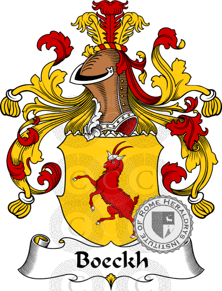 Coat of arms of family Boeckh   ref: 30203