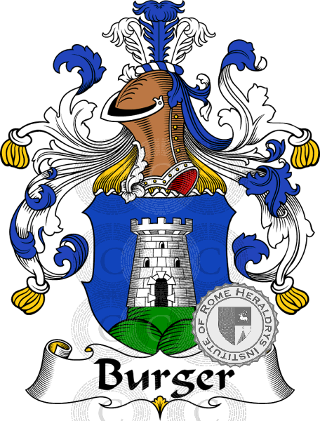 Coat of arms of family Burger