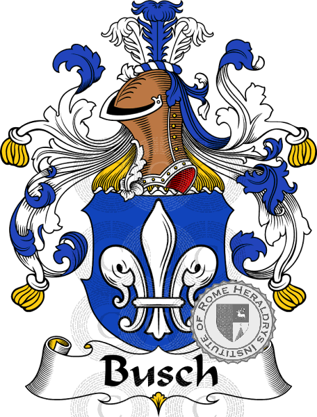 Coat of arms of family Busch   ref: 30245