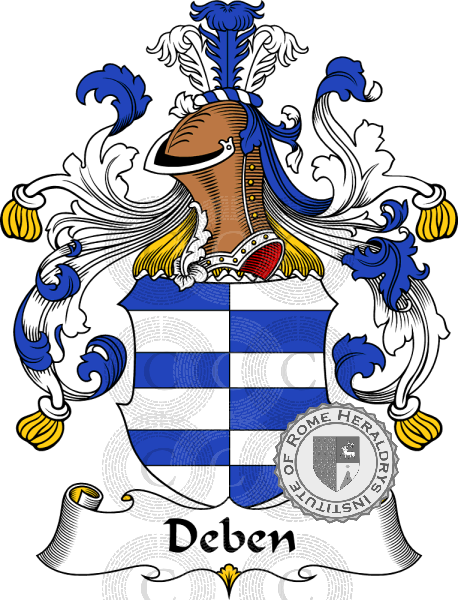 Wappen der Familie Deben   ref: 30278