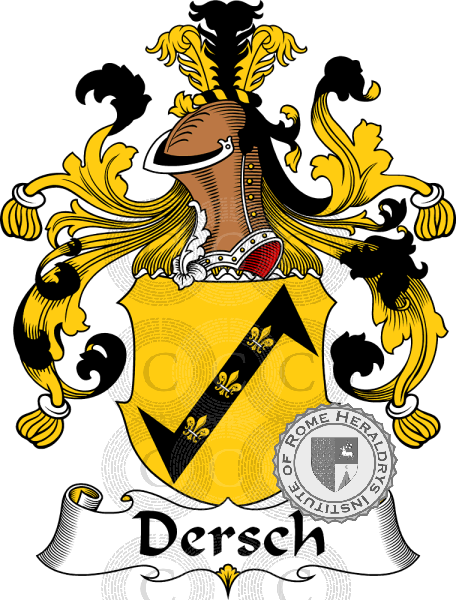 Wappen der Familie Dersch   ref: 30299