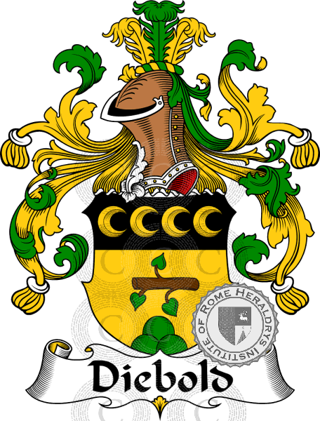 Coat of arms of family Diebold   ref: 30311