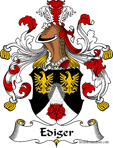 Coat of arms of family Ediger   ref: 30382