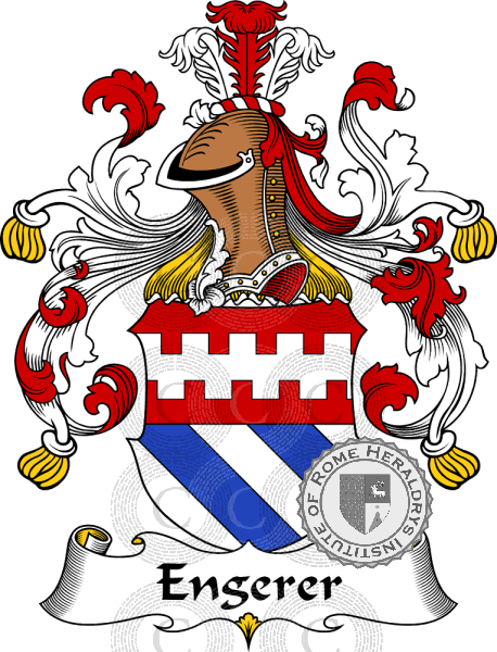 Coat of arms of family Engerer   ref: 30421