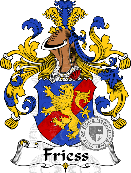 Coat of arms of family Friess   ref: 30520