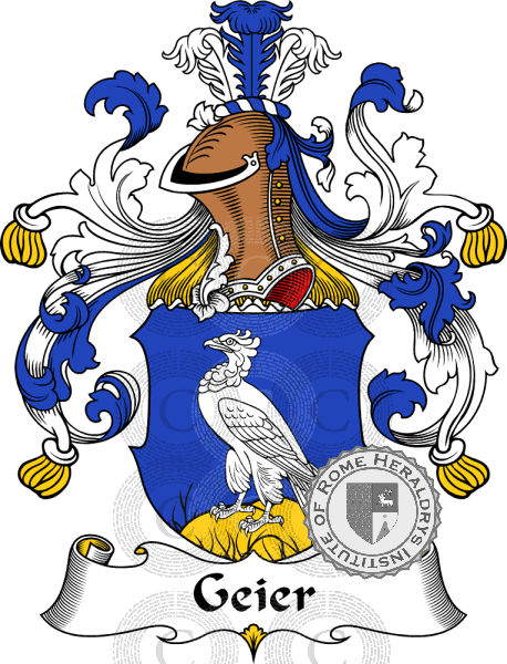 Coat of arms of family Geier   ref: 30561