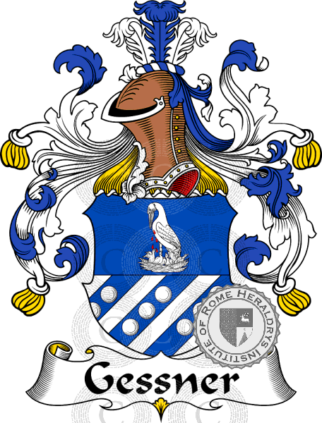 Wappen der Familie Gessner   ref: 30589