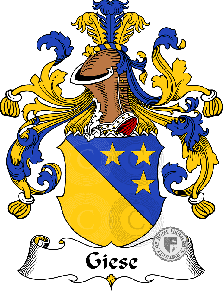 Coat of arms of family Giese   ref: 30594