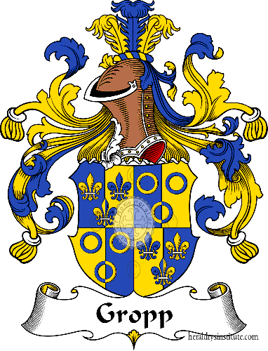 Coat of arms of family Gropp   ref: 30658