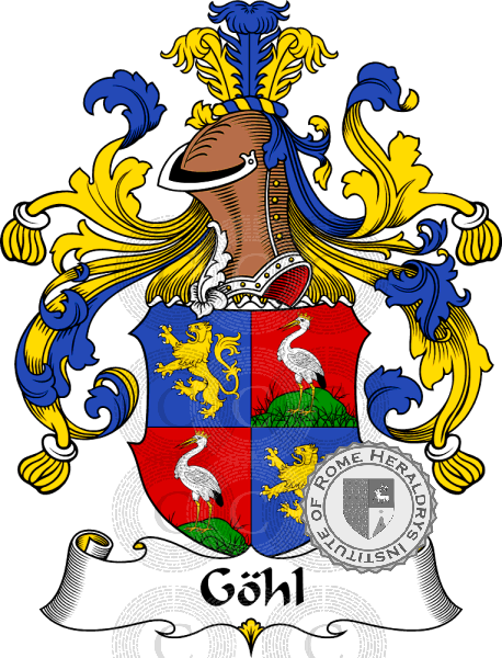 Coat of arms of family Göhl   ref: 30685