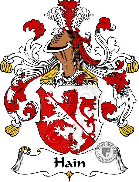 Coat of arms of family Hain
