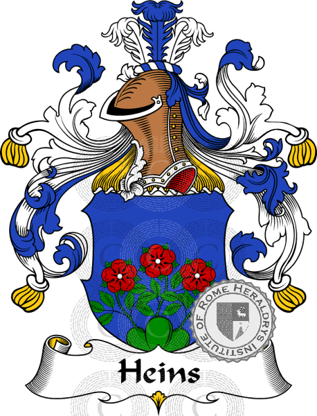 Coat of arms of family Heins   ref: 30820