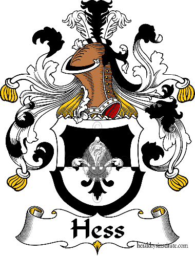 Coat of arms of family Hess   ref: 30868