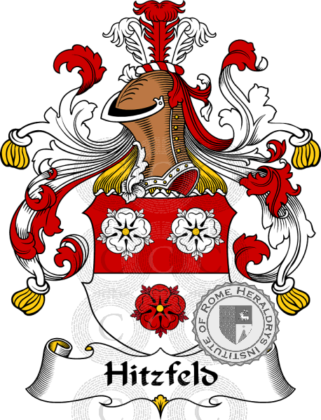 Coat of arms of family Hitzfeld   ref: 30898