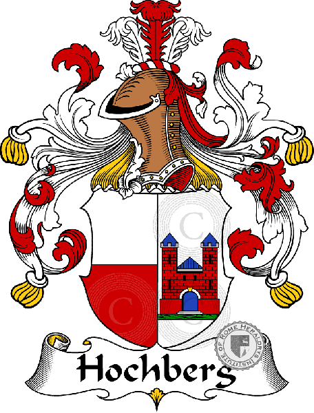 Coat of arms of family Hochberg   ref: 30902