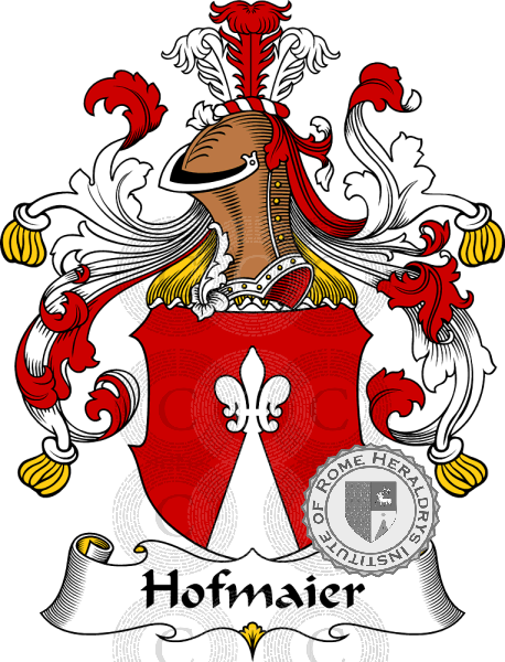 Coat of arms of family Hofmaier   ref: 30913