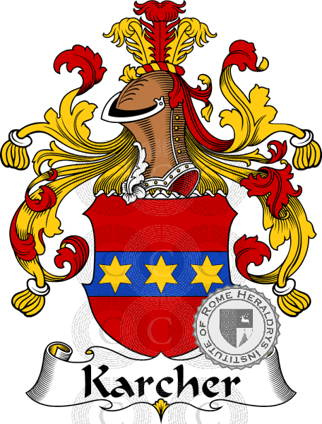 Coat of arms of family Karcher