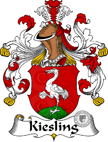 Coat of arms of family Kiesling