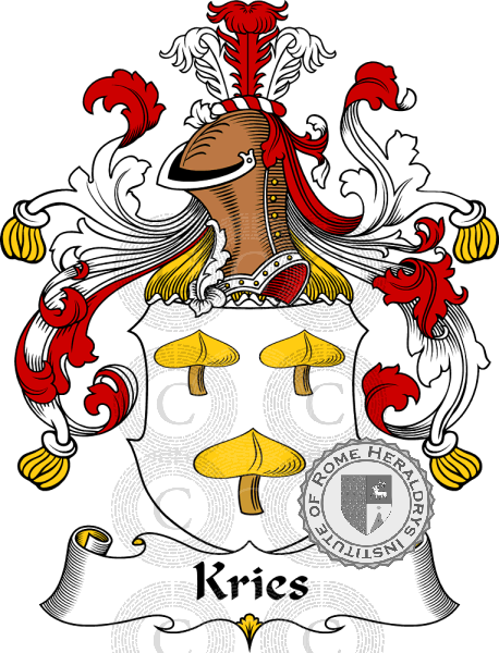 Wappen der Familie Kries   ref: 31144