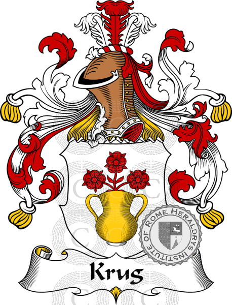 Wappen der Familie Krug   ref: 31150