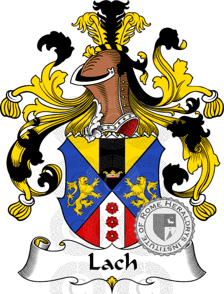 Coat of arms of family Lach   ref: 31181