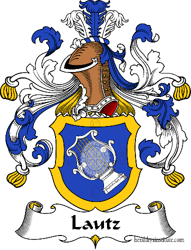 Coat of arms of family Lautz   ref: 31215