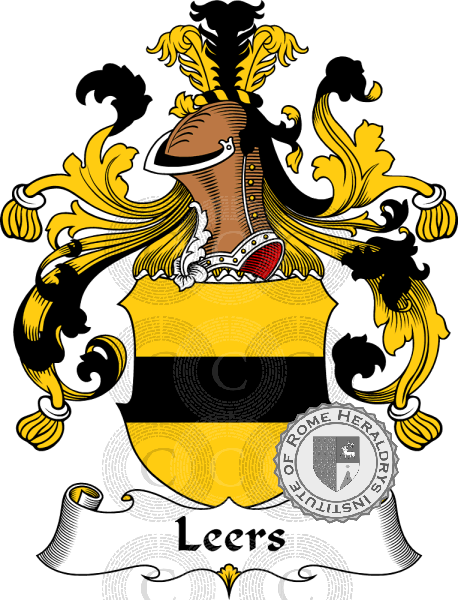 Wappen der Familie Leers   ref: 31219