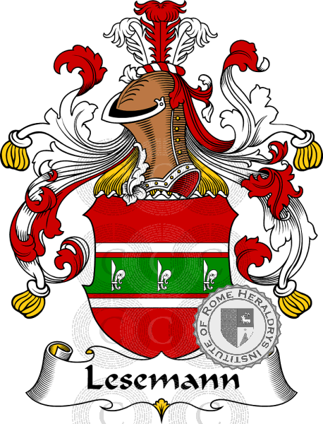 Wappen der Familie Lesemann   ref: 31241