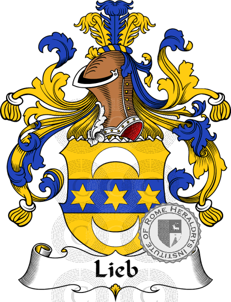 Coat of arms of family Lieb   ref: 31251