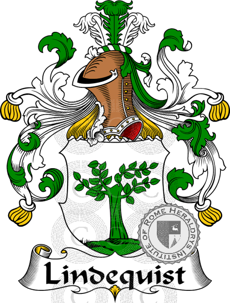 Wappen der Familie Lindequist   ref: 31259