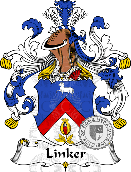 Coat of arms of family Linker   ref: 31266