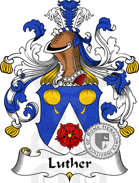 Coat of arms of family Luther   ref: 31291