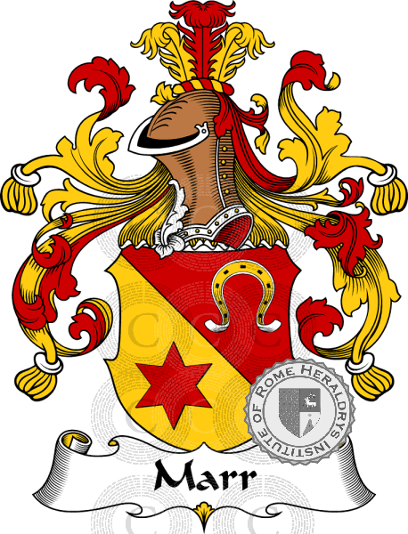 Coat of arms of family Marr   ref: 31325