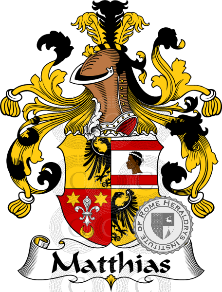 Coat of arms of family Matthias   ref: 31331