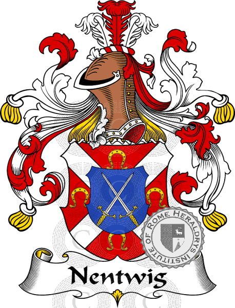 Coat of arms of family Nentwig   ref: 31439