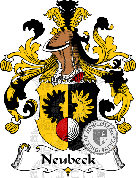 Coat of arms of family Neubeck   ref: 31445