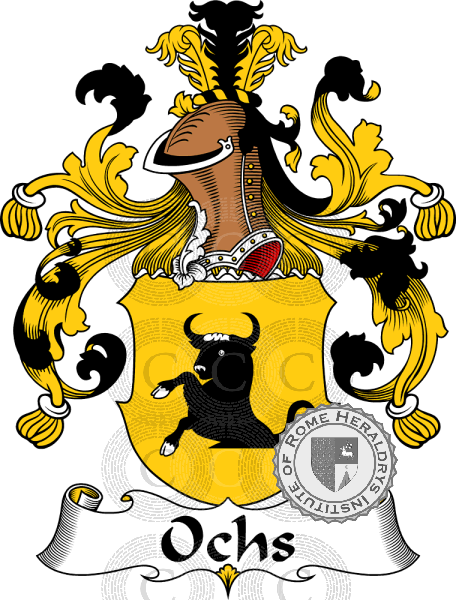 Coat of arms of family Ochs   ref: 31476