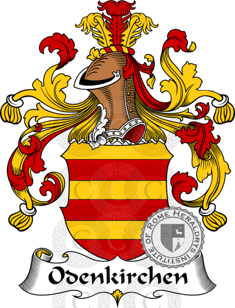 Wappen der Familie Odenkirchen   ref: 31478