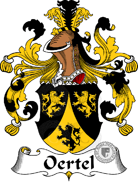 Coat of arms of family Oertel