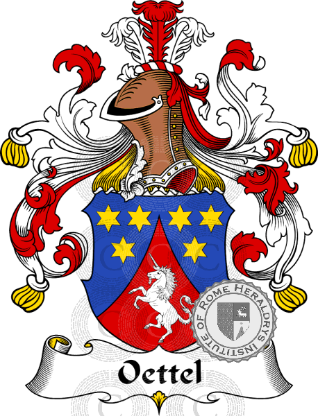 Wappen der Familie Oettel   ref: 31487