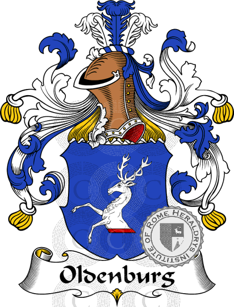 Coat of arms of family Oldenburg   ref: 31491