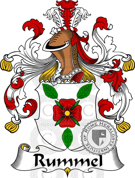 Coat of arms of family Rummel   ref: 31637