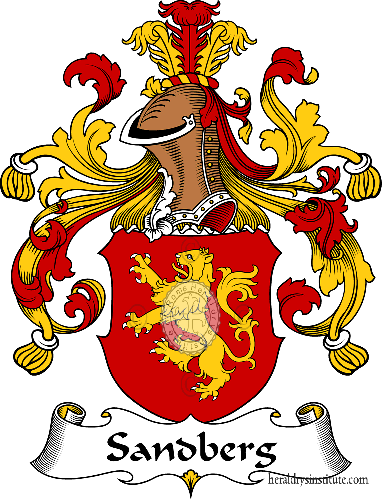 Coat of arms of family Sandberg   ref: 31655