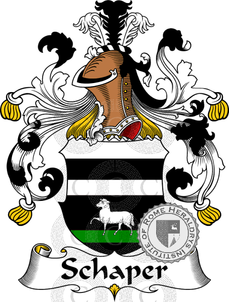 Coat of arms of family Schaper   ref: 31680