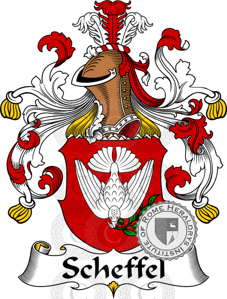 Coat of arms of family Scheffel   ref: 31704