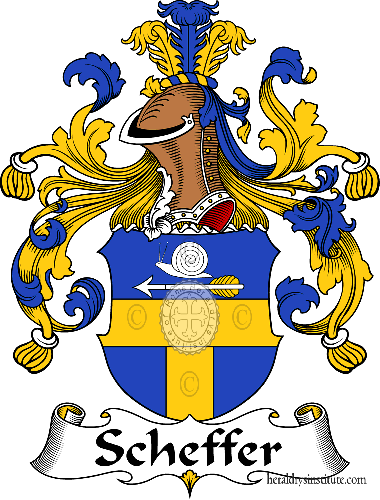 Coat of arms of family Scheffer   ref: 31705