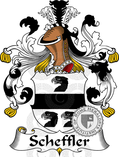 Coat of arms of family Scheffler   ref: 31706