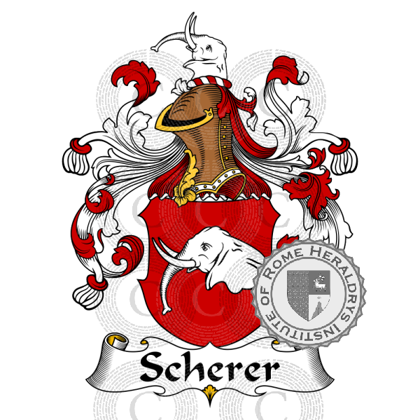 Wappen der Familie Scherer   ref: 31720