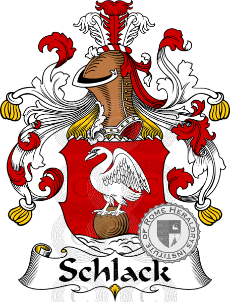 Wappen der Familie Schlack   ref: 31747